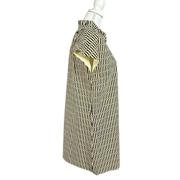 THML Faith Button Up Dress Womens Medium Rue Stripe Dot NWT - Picture 4 of 10